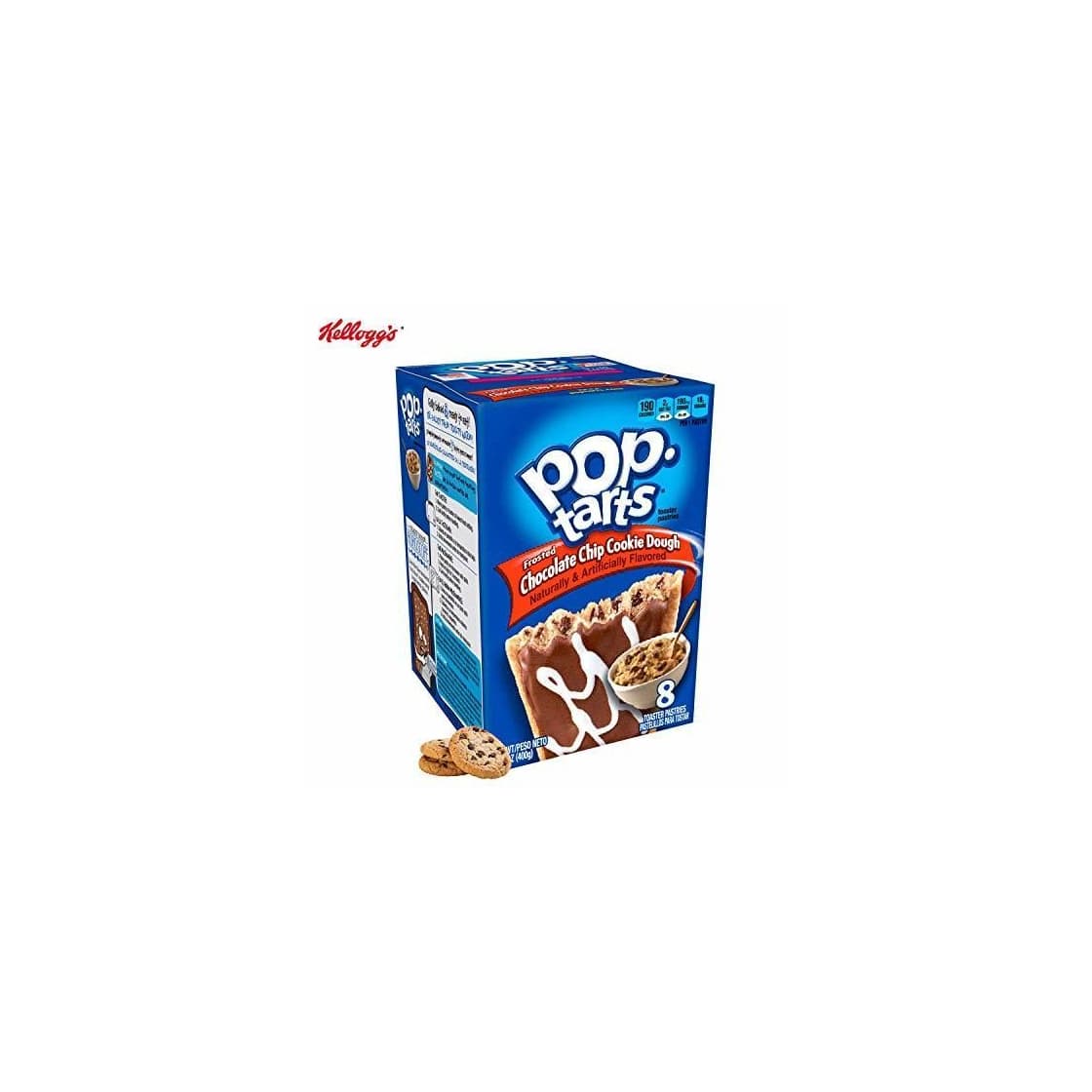 Producto Kellogg's Frosted Chocolate Chip Cookie Dough Pop Tarts 400g