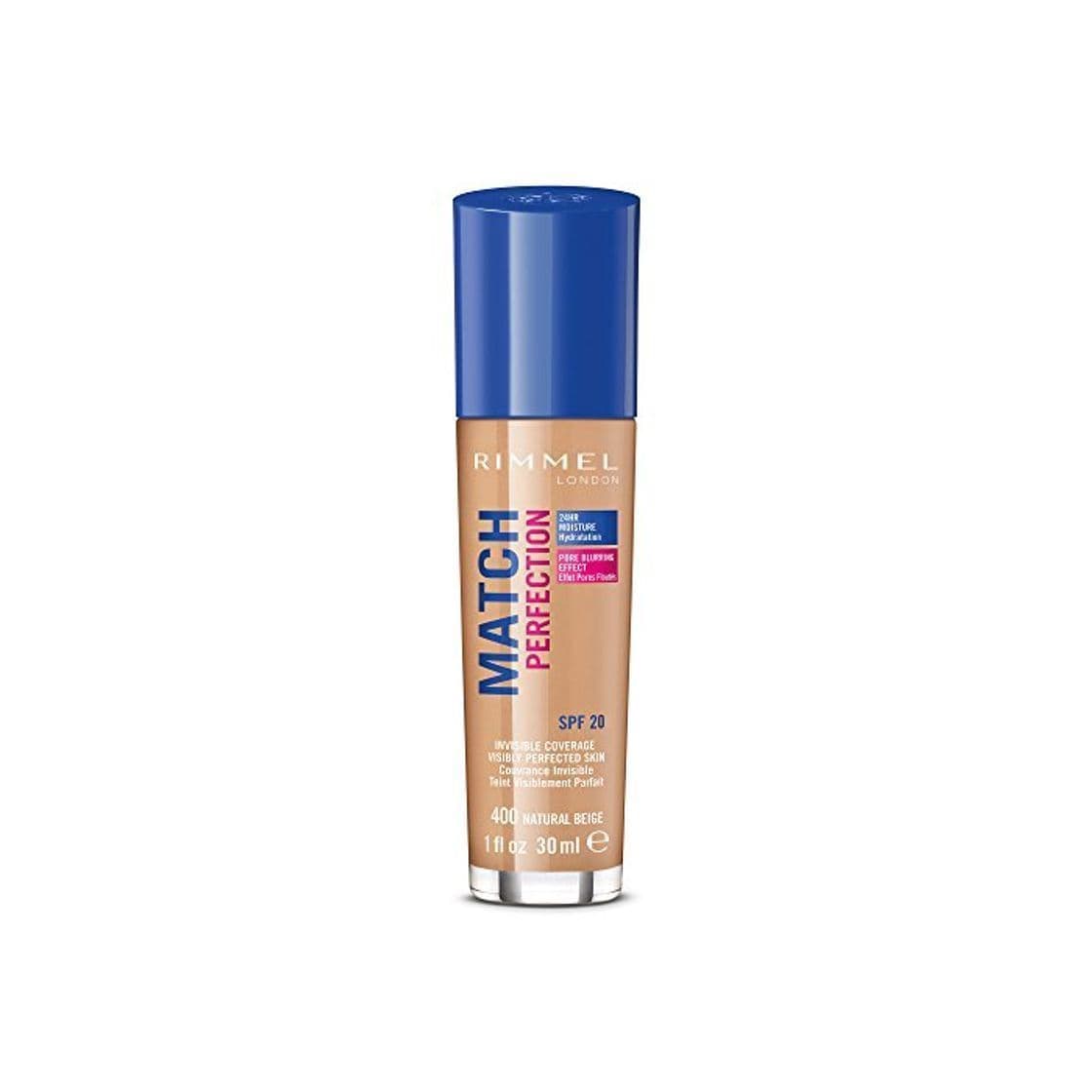 Beauty Rimmel London Match Perfection Foundation Base de Maquillaje Tono 400 Natural Beige