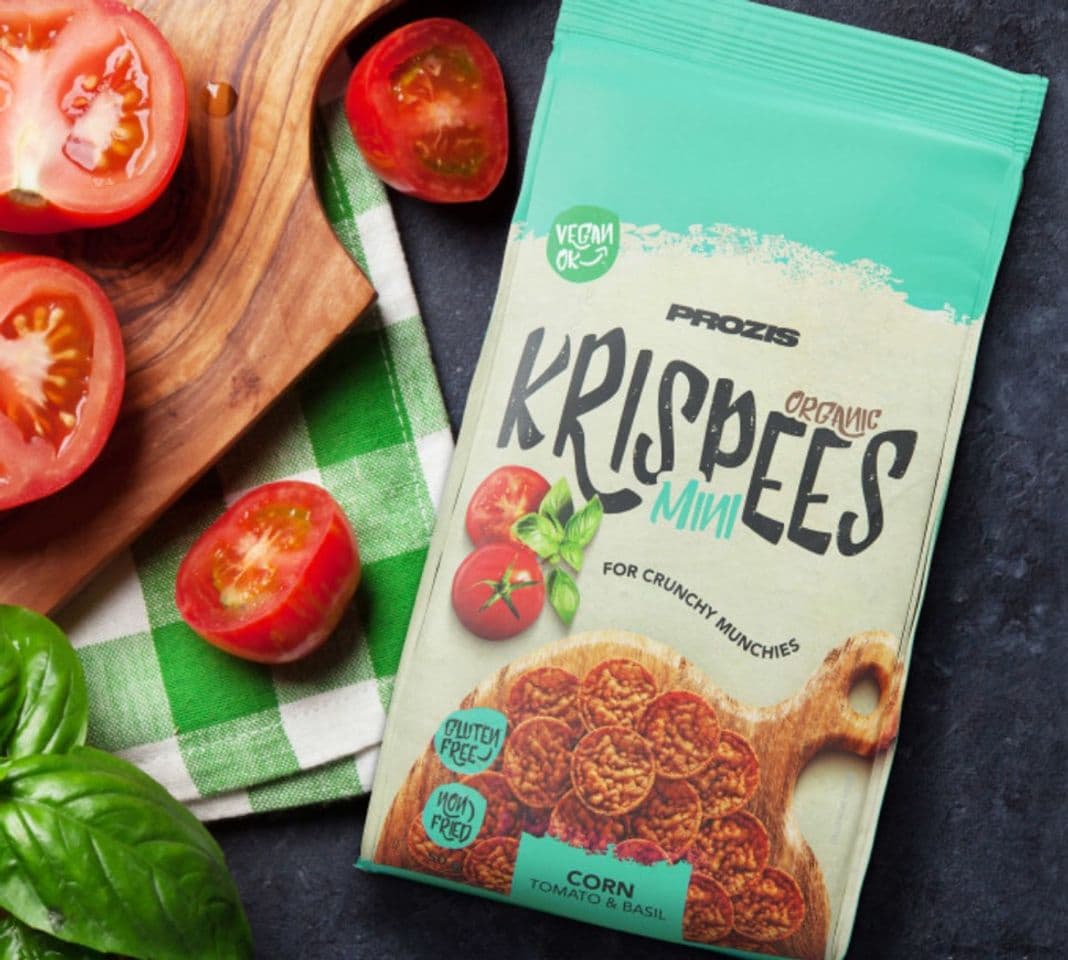 Fashion Organic Mini Krispees - Milho com Tomate e Manjericão 50 g - Prozis