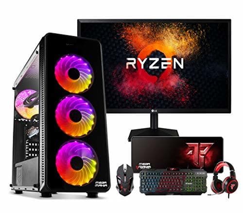 Product Megamania PC Gaming AMD Ryzen 5 3400G, Ordenador de sobremesa 4.2GHz Turbo