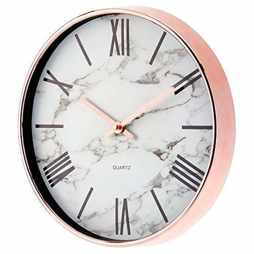 Lugar mDesign Elegante reloj para pared con atractivas manecillas – Reloj vintage de