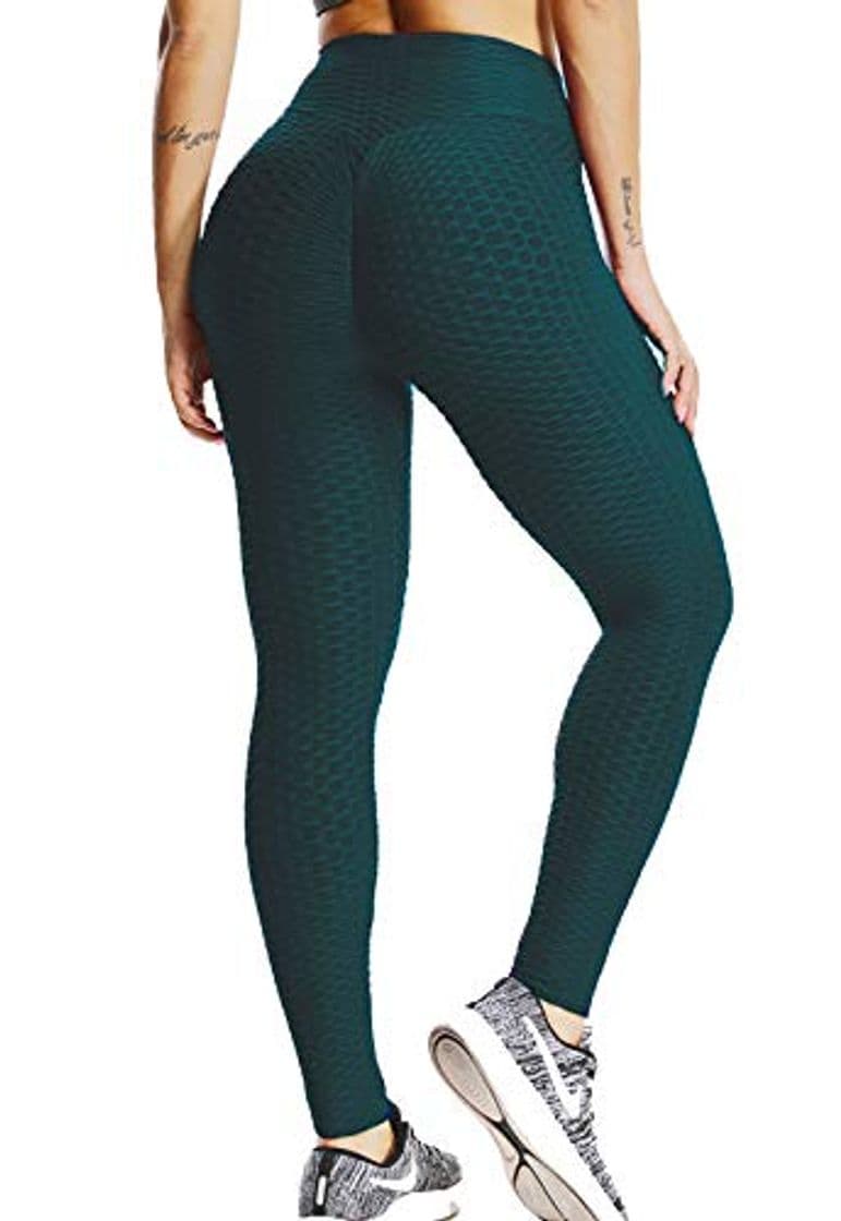 Producto FITTOO Mallas Pantalones Deportivos Leggings Mujer Yoga de Alta Cintura Elásticos Yoga Running Fitness  Verde L