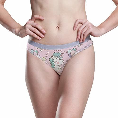 Producto Ropa Interior de Mujer Bikini Vintage Retro Estampado de Unicornio 3D Sexy