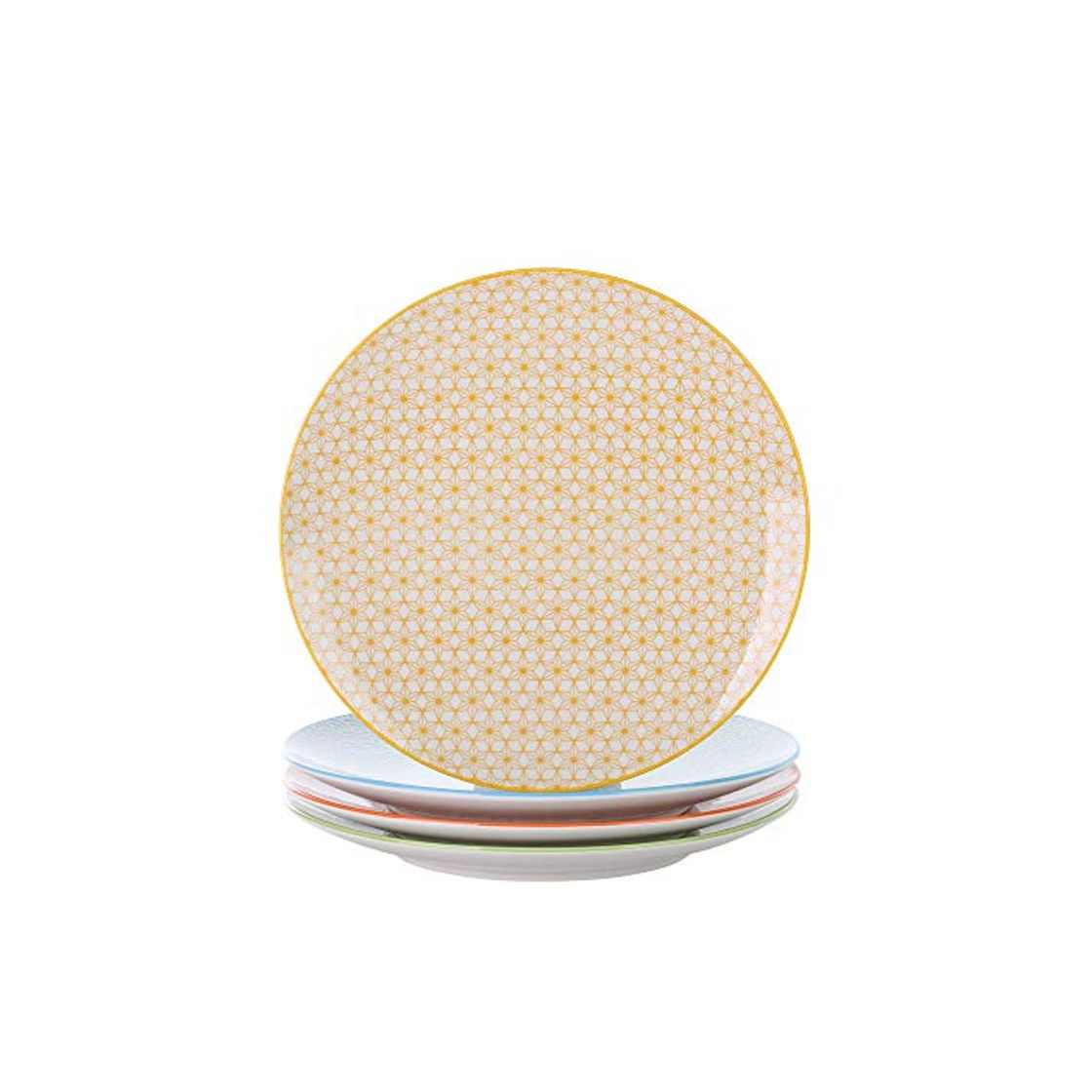 Producto vancasso Juego de Platos 4 Piezas Vajilla de Cena Plato de Porcelana