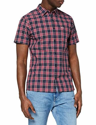 Product Tommy Hilfiger TJM Shortsleeve Check Shirt Camisa, Azul