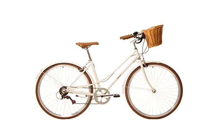 Producto Kawaii bicicleta híbrida paseo 7 velocidades crema