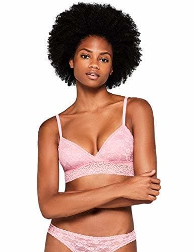 Producto IRIS & LILLY Bralette de Encaje para Mujer, Rosa