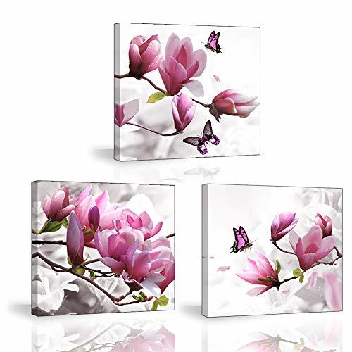 Producto Piy Painting Cuadro en Lienzo del Hogar Flores Mariposa Orquídea Flores 3X