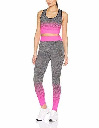 Product FM London Crop Top and Leggings Conjunto Ropa Deportiva, Rosa