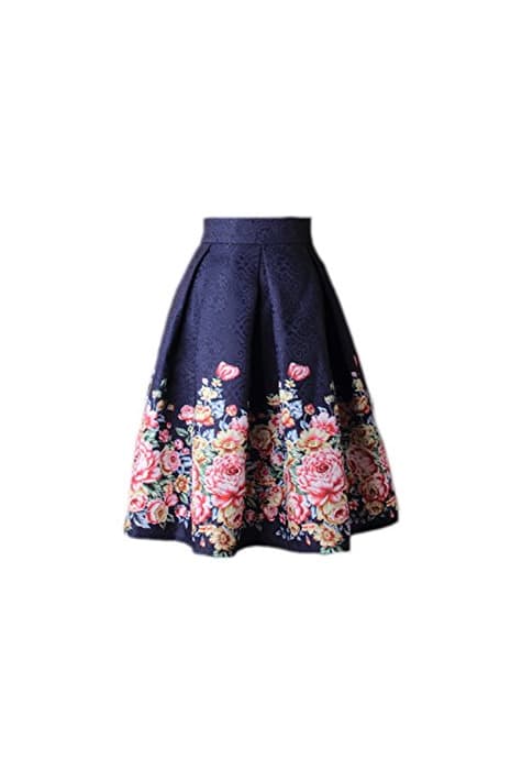 Product Jumojufol Women 's Vintage Años 50 Hepburn Floral Print Una Linea De