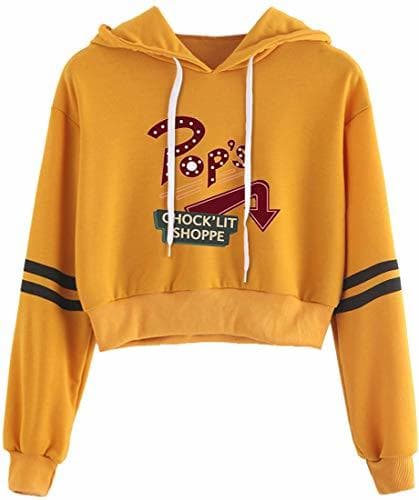 Product EMILYLE Mujer Riverdale Serpiente South Side Sudadera Corta Deportiva Verano Mola S