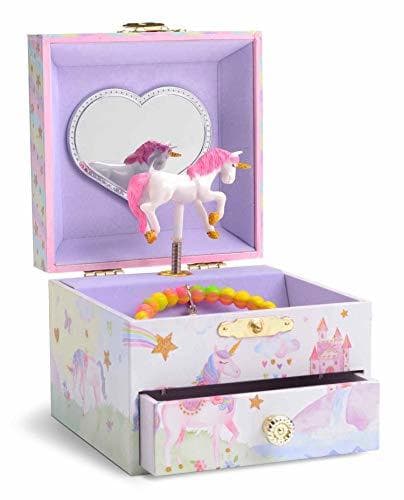 Place Jewelkeeper - Caja Joyero Musical con Unicornio Arco Iris y Estrellas de