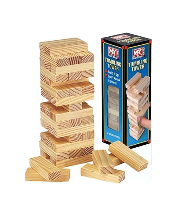 Producto Wooden Tumbling Stacking Tower Kids Family Party Board Game by Holland Plastics