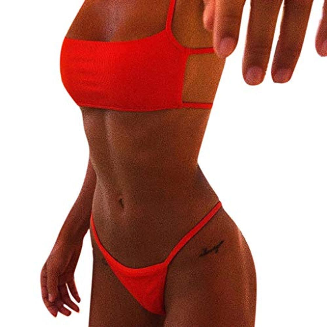 Producto ALIKEEY Bikini De Mujer De Dos Piezas Sol Set Traje De Baño Pushups Filled Bra Bañador De Ropa De Playa Mesh Noir Nair Et Blanc Neon One Piece Orange Sexy Off