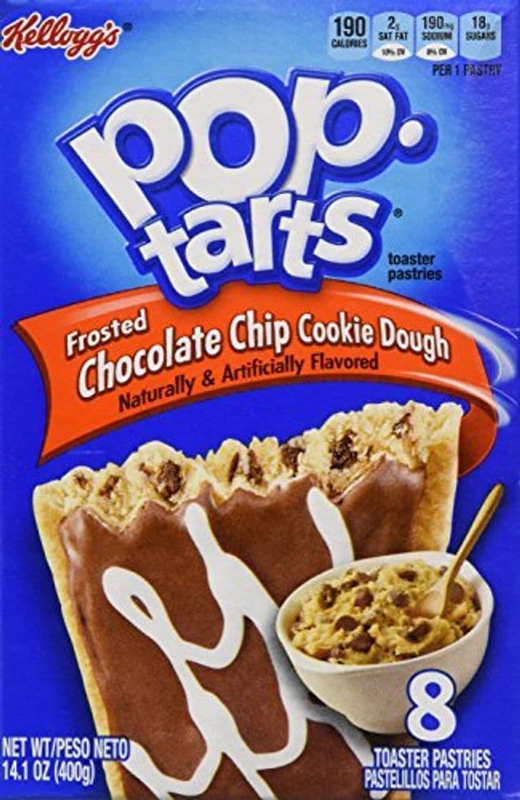 Product Kellogg's Frosted Chocolate Chip Cookie Dough Pop Tarts 400g