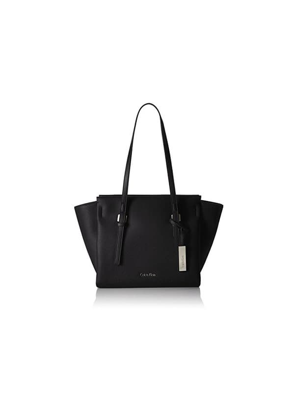 Moda Calvin Klein Marissa Medium Tote, 001, Os, Bolso totes para Mujer, Negro