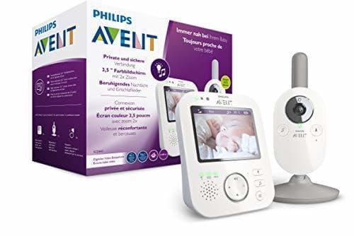 Product Philips AVENT Baby monitor SCD843/26 video-monitor para bebés 300 m FHSS Blanco