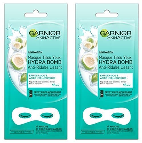 Product Garnier Skinactive máscara tejido ojos hydrabomb anti-ridules lissant 6 G – Lote de 2