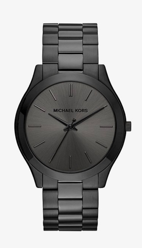 Product Oversized Slim Runway Black-Tone Watch