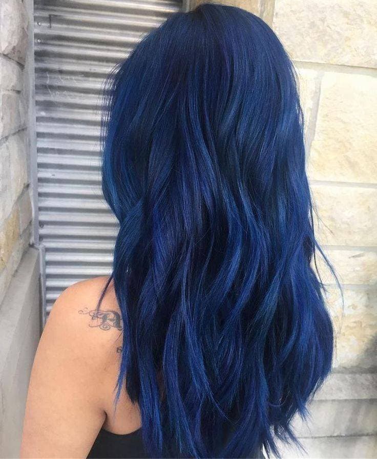 Fashion Cabelo azul escuro 🧥👗