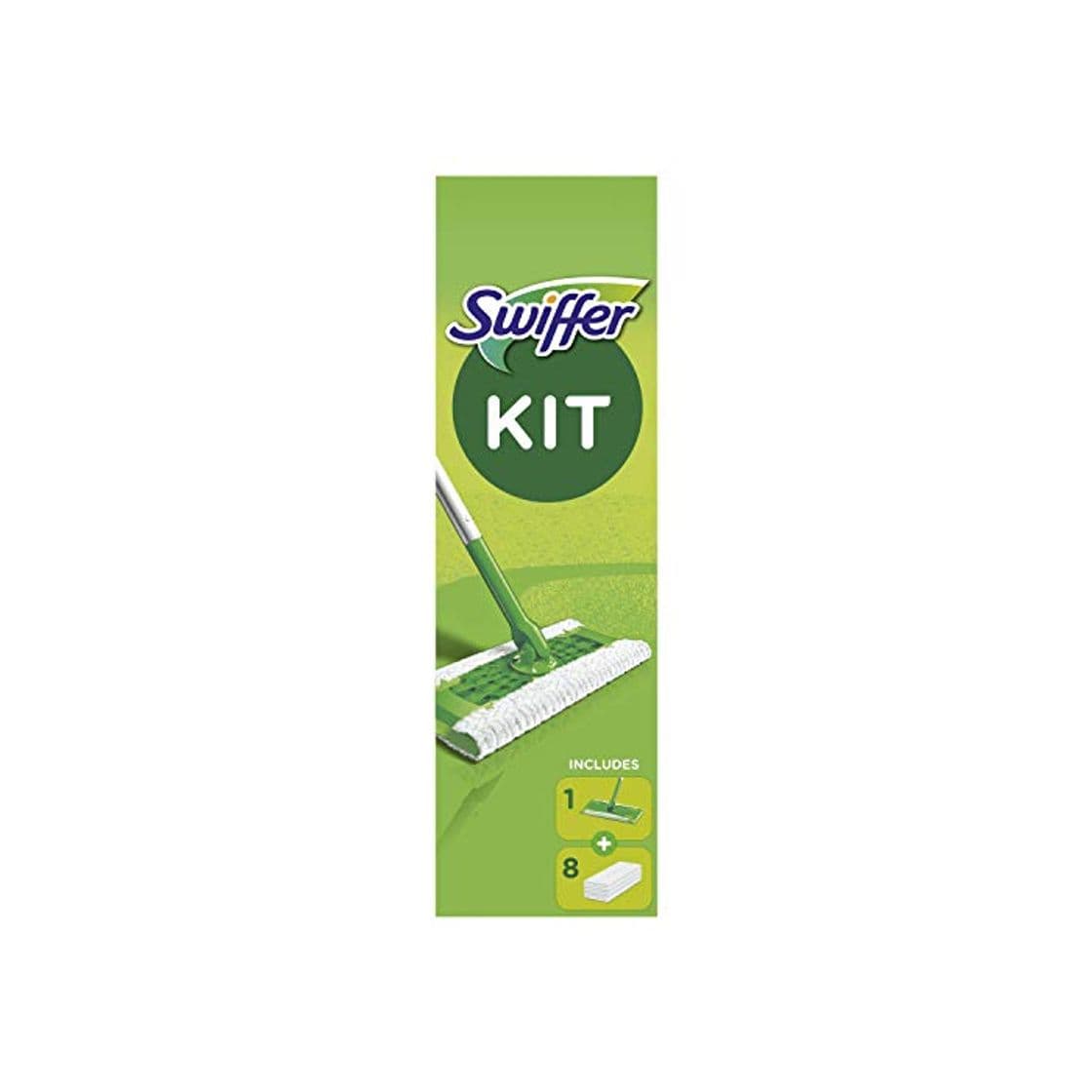 Belleza Swiffer Mopa Kit De Inicio Con 1 Mango Y 8 Paños Secos