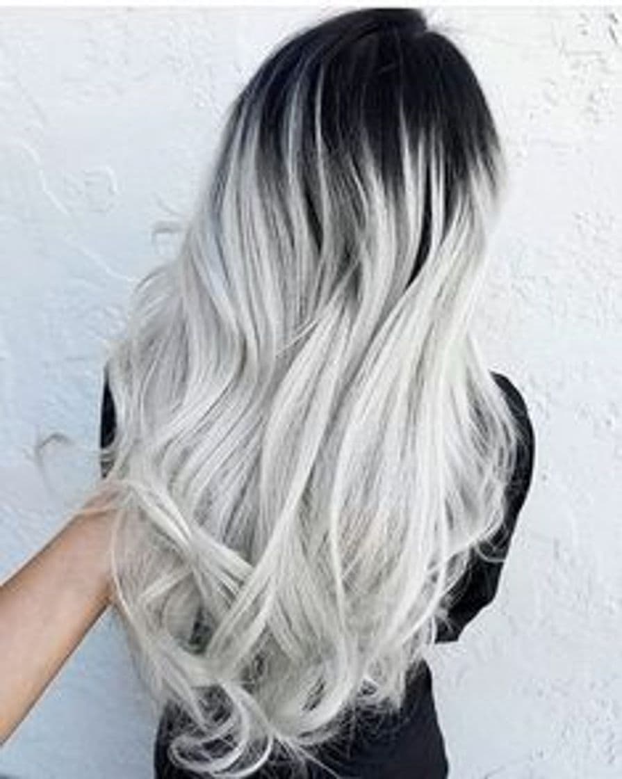 Fashion Cabelo platinado