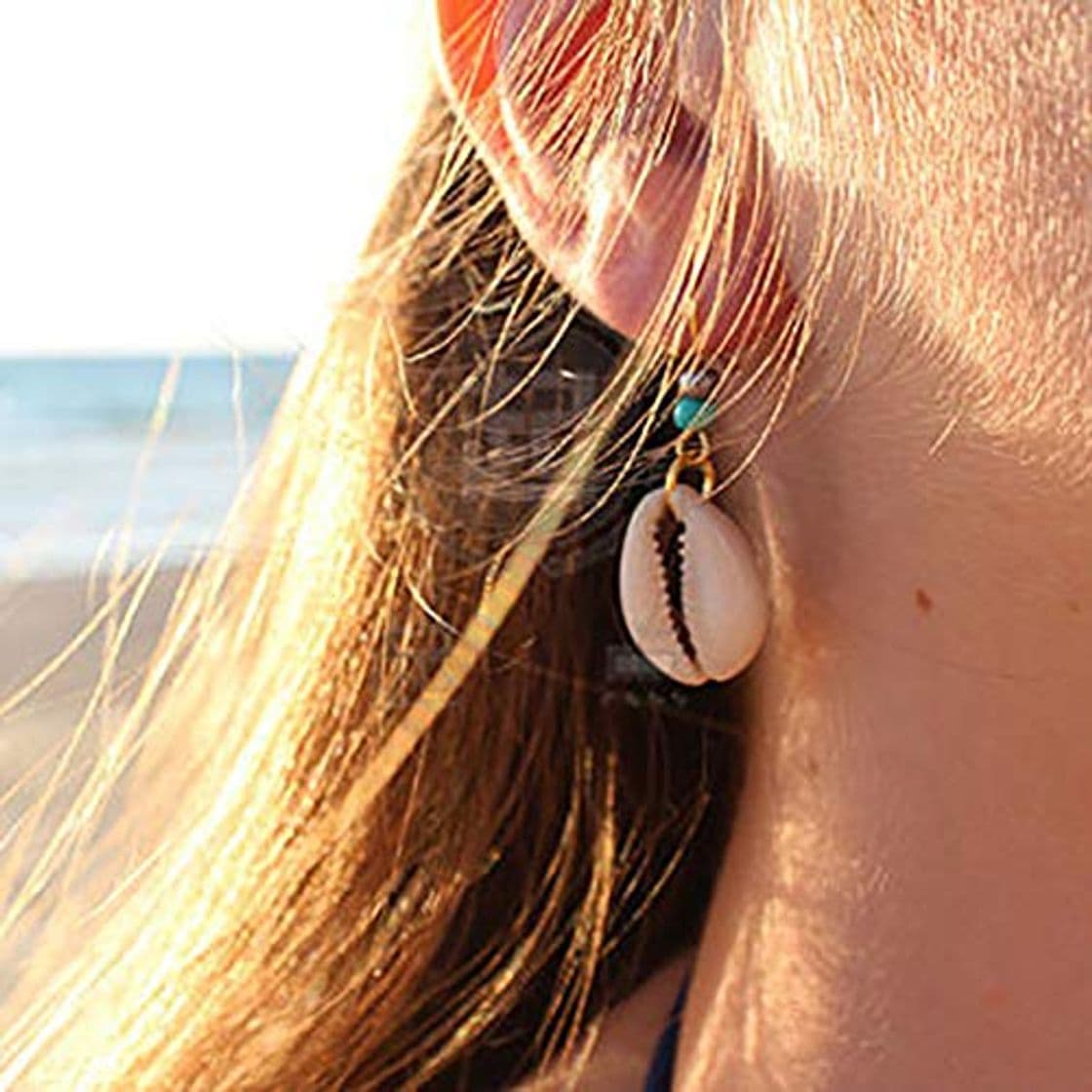 Fashion Pendientes de aleación de moda Diy Sea Shell Pendientes colgantes Mujeres Brincos Pendientes de plata hechos a mano