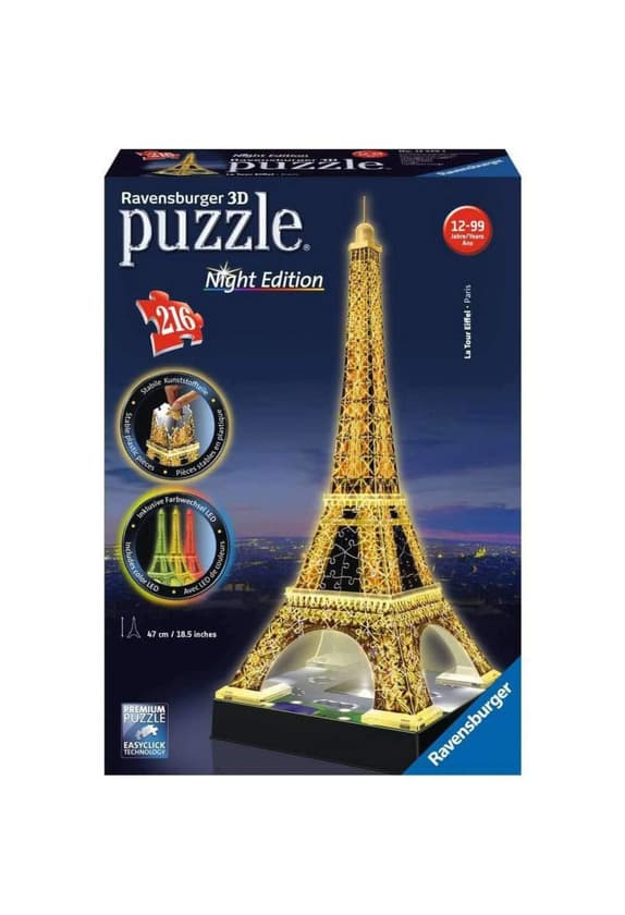 Producto Puzzle Torre eifel luminosa