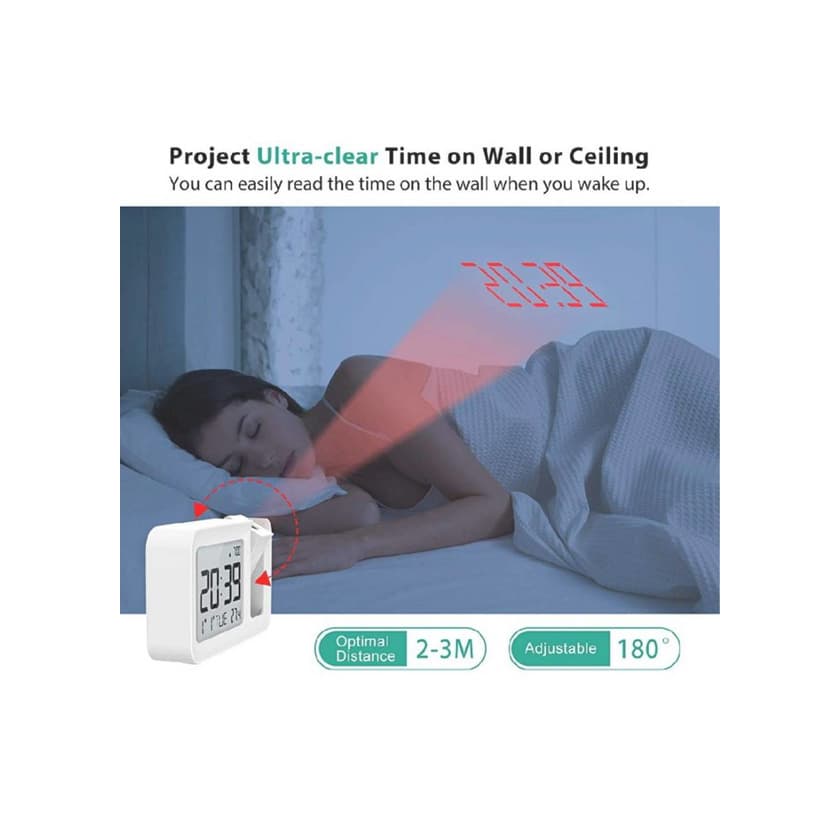 Producto Hosome Projection Alarm Clock Digital Alarm

