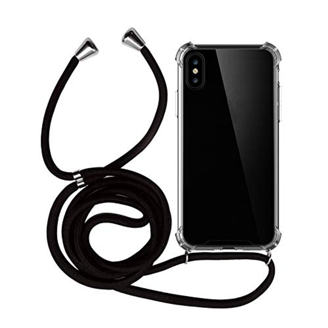 Producto MyGadget Funda Transparente con Cordón para Apple iPhone X