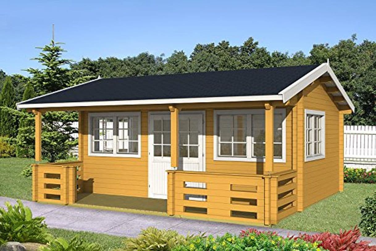 Producto Jardín Casa Richard 70 bloque madera casa 575 x 385 cm – 70 mm Casa de vacaciones