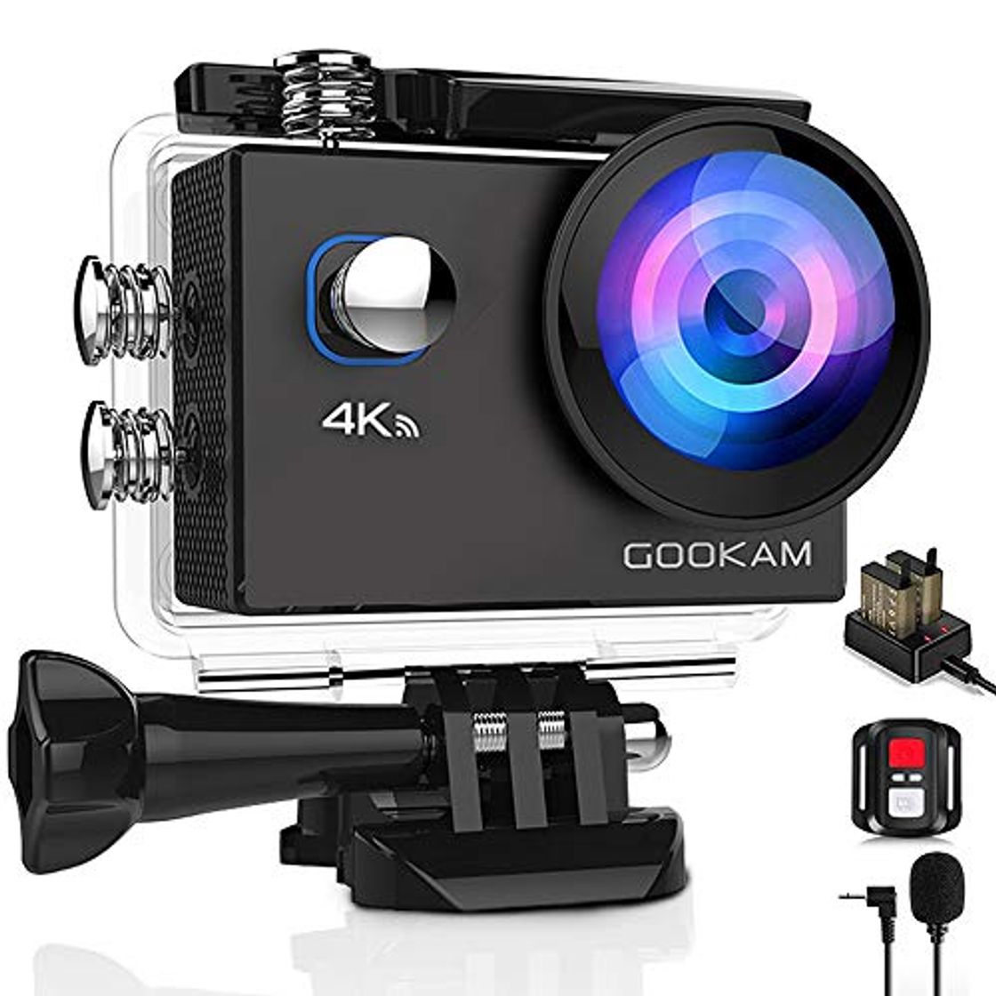 Producto GOOKAM Cámara Deportiva 4K WiFi 20MP 170 Amplio ángulo