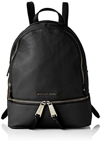 Lugar Michael Kors Rhea Zip, Bolso mochila para Mujer, Negro