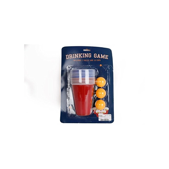 Product Original adultos juego de beber cerveza Pong Set 12 rojo vasos de plástico