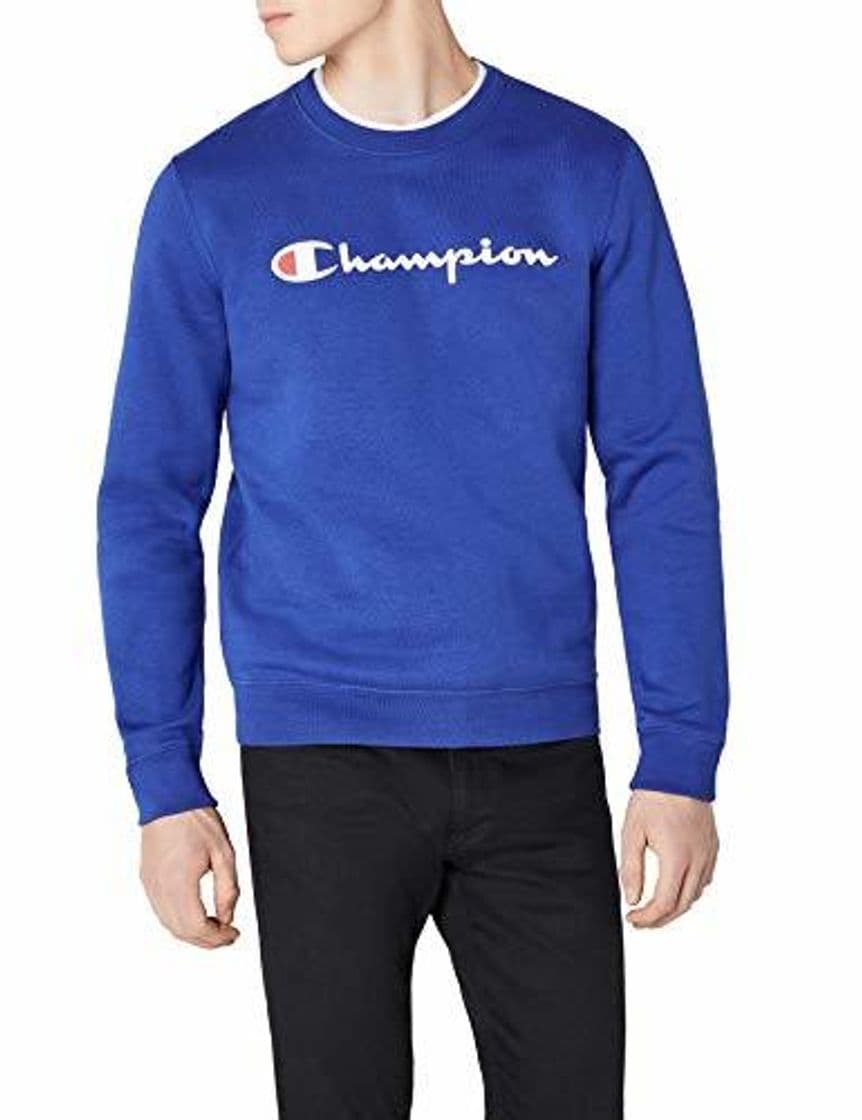 Fashion Champion Crewneck Sweatshirt-Institutionals Sudadera, Azul