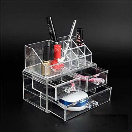 Beauty WSDZMSNH Organizador De Maquillaje Acrílico Caja De Almacenamiento Caja Joyería Cosmética 3