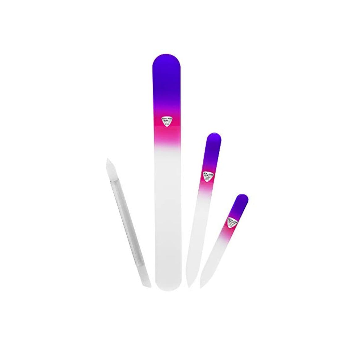 Product Nail Files 3 Piece Glass Nail Files, Large Pedicure File, Medium Nail