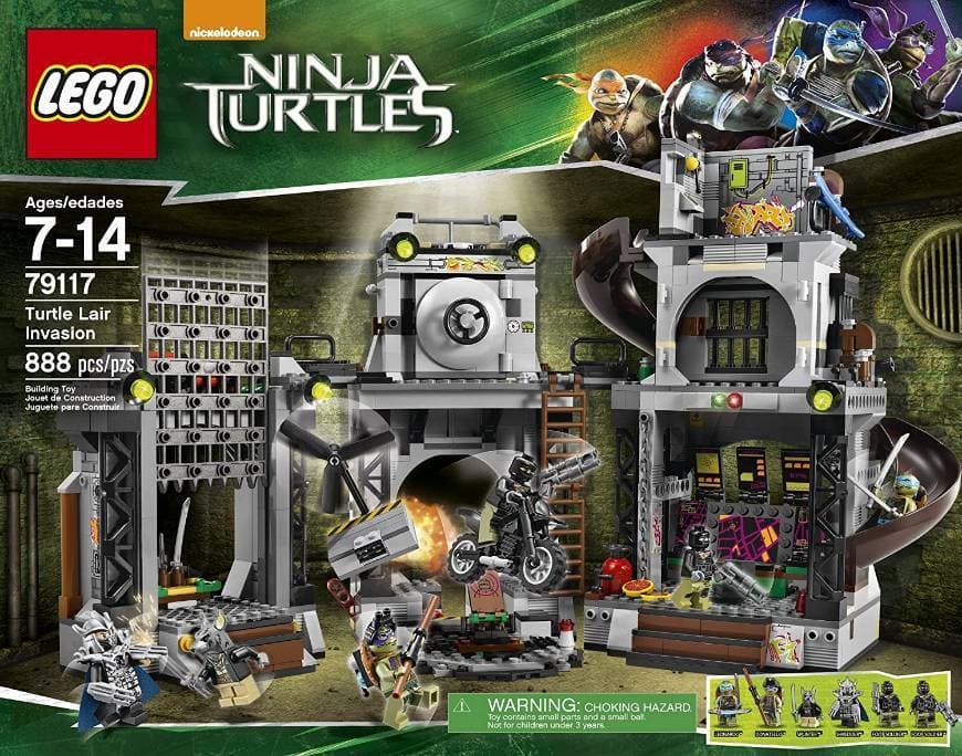 Producto LEGO Ninja Turtles 79117 Turtle Lair Invasion Building Set

