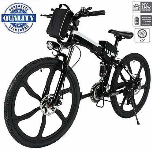 Lugar Hiriyt 26" Bicicleta eléctrica de montaña, 250W, Batería 36V E-Bike Sistema de