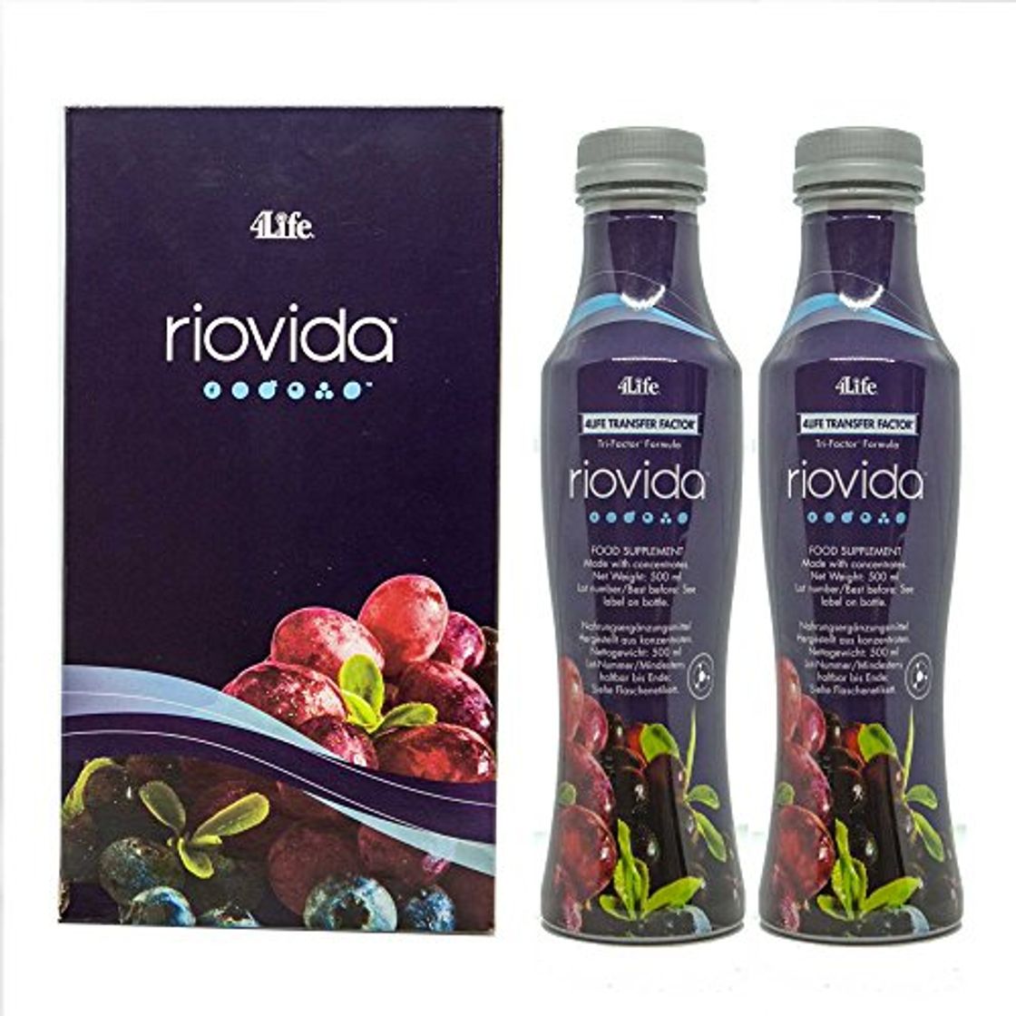 Beauty 4Life Transfer Factor RioVida Tri-Factor Formula - 2 botellas de 500 ml