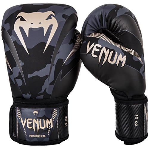 Place Venum Impact Guantes de Boxeo, Muay thaï, Kick boxing, Camuflaje Oscuro