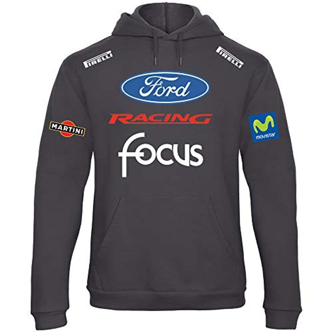 Fashion REITANO GROUP Sudadera con Capucha Estilo Ford Focus Coche Rally Racing Jerséi