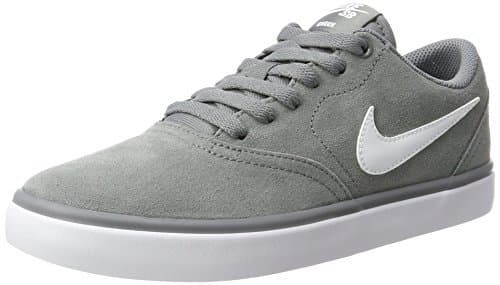 Fashion Nike SB Check Solar, Zapatillas para Hombre, Gris