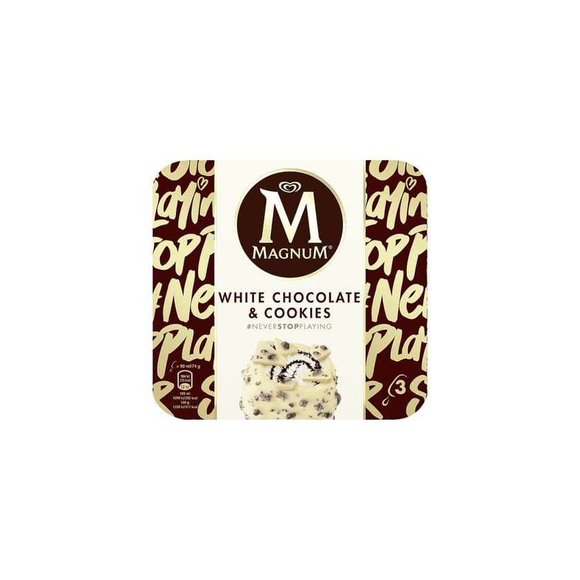 Product Magnum white chocolate and cookies