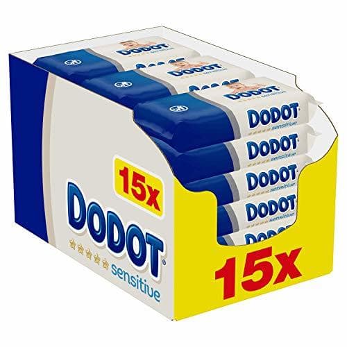 Product Dodot Sensitive Toallitas para Bebé 15 Paquetes de 54 Unidades