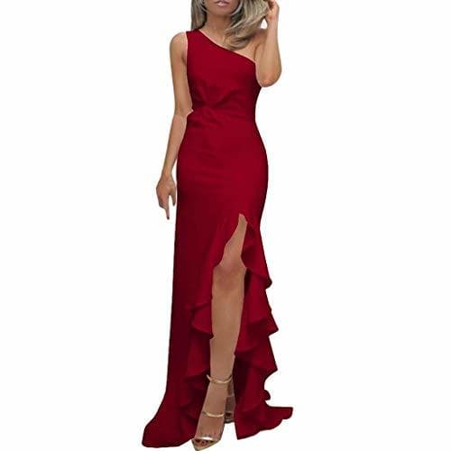 Producto SHOBDW Vestidos Mujer Día De San Valentín Presente SóLido Un Hombro Vestido