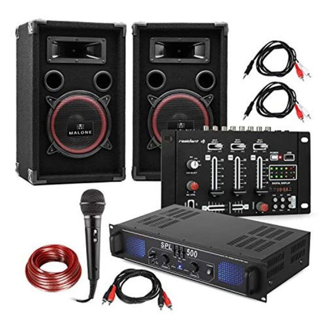 Product DJ Juego de PA DJ-14 USB - Amplificador de PA