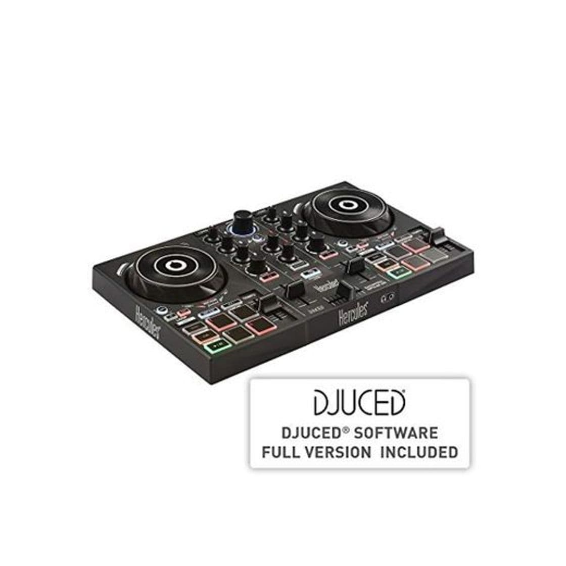 Electronic Hercules DJControl Inpulse 200 USB Ideal para Aprender a Mixer 2 Pistas con