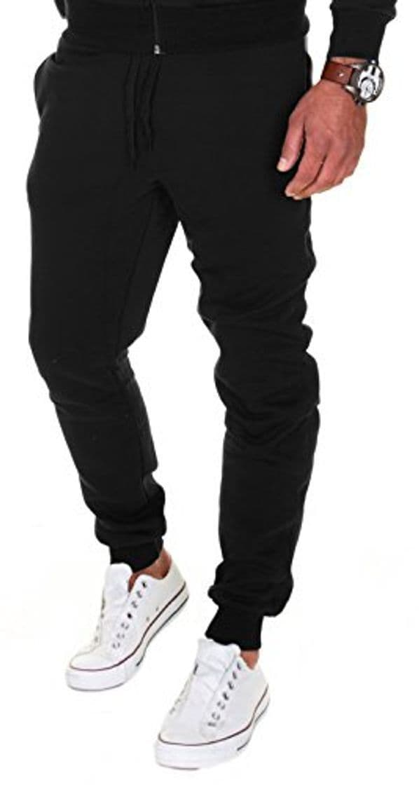 Product MERISH Pantalones Jogger Hombre Deportivos Joggers Modell 211 Negro XL