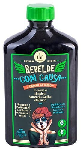 Beauty Champô purificante"rebelde com causa" com carvão ativado para cabelos oleosos e mistos"